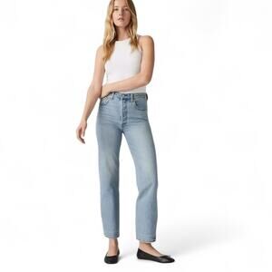 Levi’s Ribcage Straight Ankle Jeans Super High Rise Cotton Blend Size 30x27